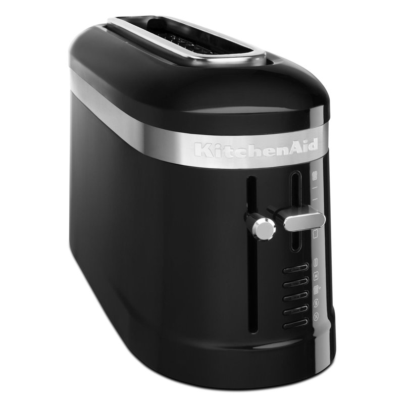 KitchenAid® 2 Slice Long Slot Toaster with High-Lift Lever, Black Silver