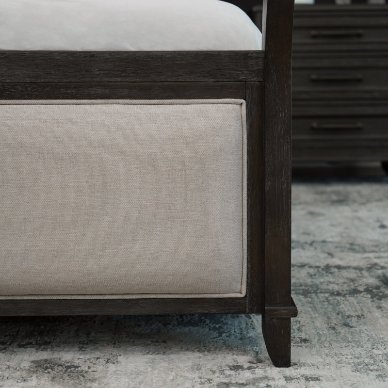 Hammie Upholstered Sleigh Bed, Queen