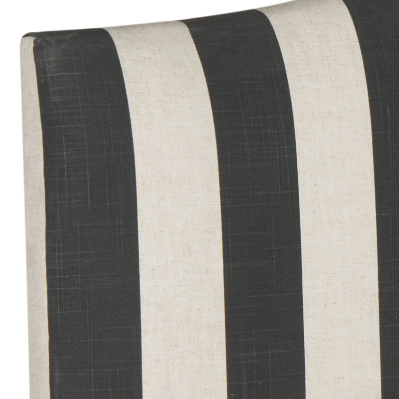 Little Deer Isle Upholstered Headboard, Black & White, Queen