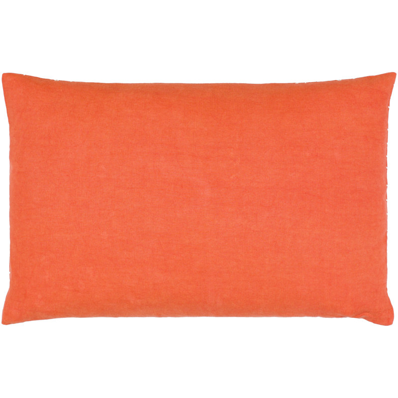 Lachen Pillow Cover Lumbar, Burnt Orange/Cream