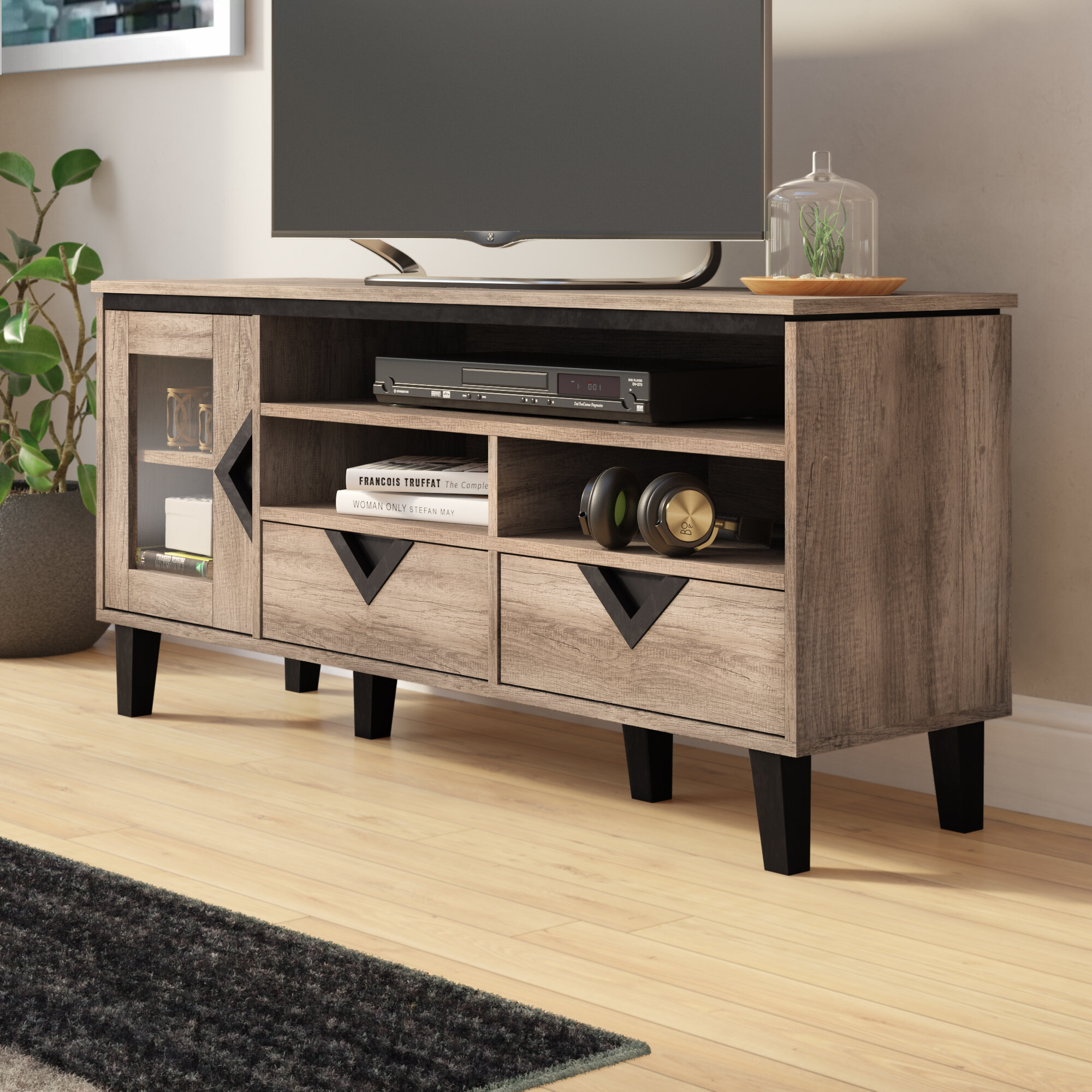 Ivy Bronx Derek 55.51 Media Console Reviews Wayfair