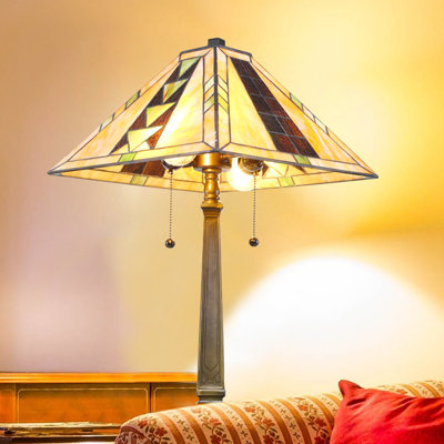 Tiffany Metal Table Lamp