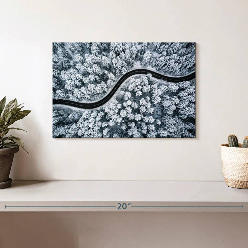Mehar Snow Forest Road, 8" H x 12" W