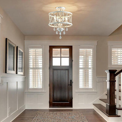 Farmhouse Crystal Ceiling Lighting Fixtures