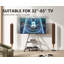 Carshalt 30.4" W Steel Mobile Floor TV Stand with Shelves-875616122