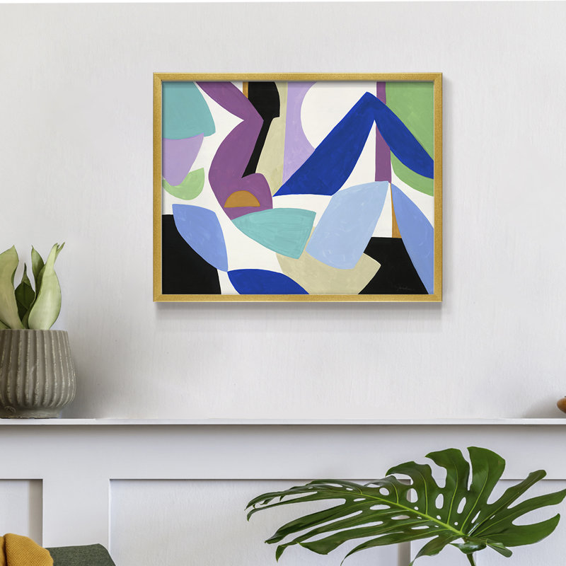 Ode à Matisse I - reproduction encadrée - réarmable, H 8 po x l 10 po, Doré