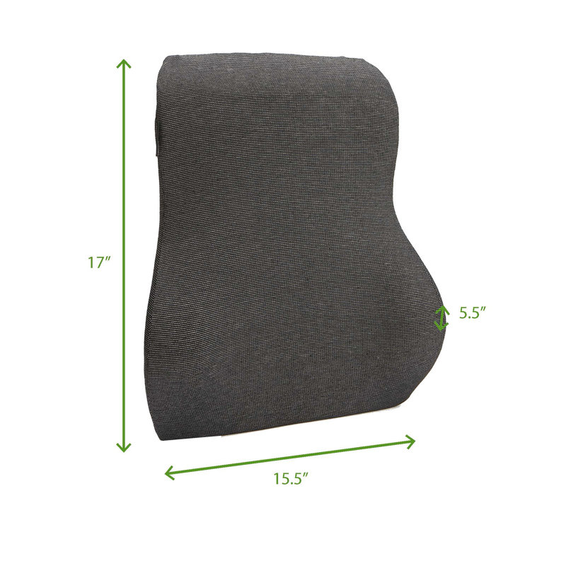 Mind Reader Ergonomic Lower Back Cushion, Office Chair Support, Posture Corrector