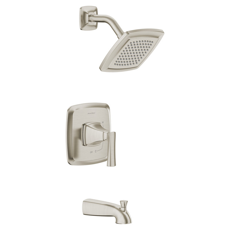 Belmeade Pressure-Balanced (Temperature Control Only) Complete Shower System, Brushed Nickel