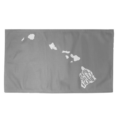 Tapis zone grise hawaii doux