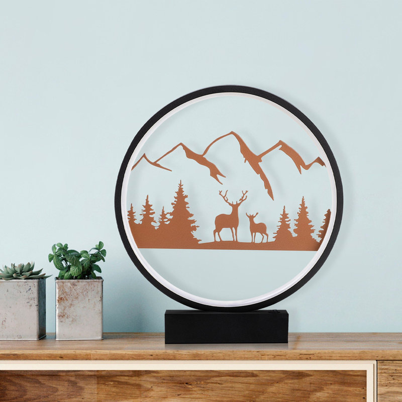 Lampe de table, Cuivre noir