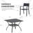 Atelier 4 - Person Patio Dining Set with Square Dining Table and 4 Stackable Dining Chairs-1043234357