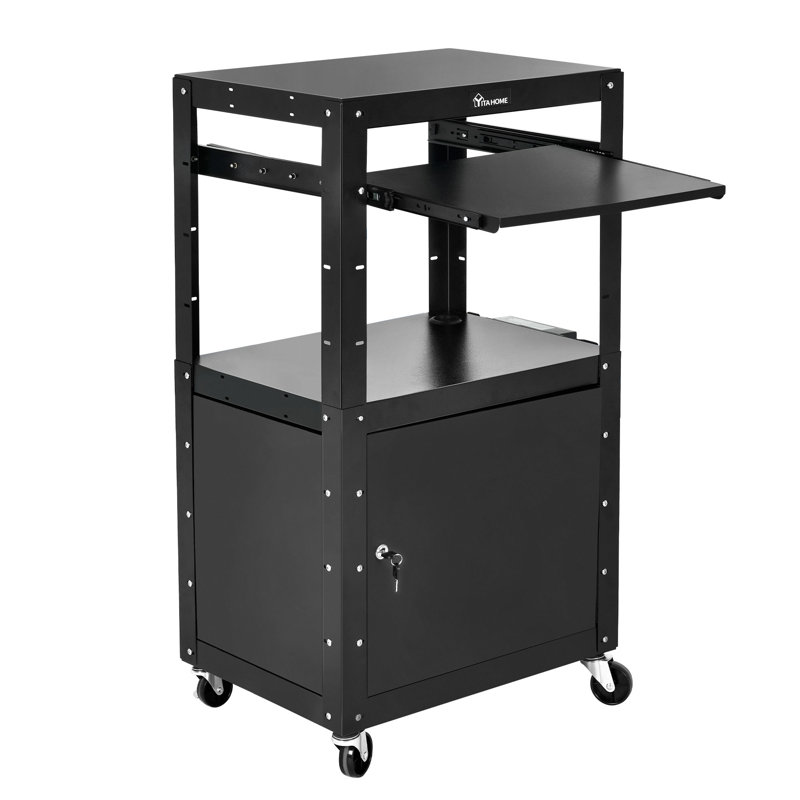 41'' H x 24'' W 1 AV Cart with Wheels