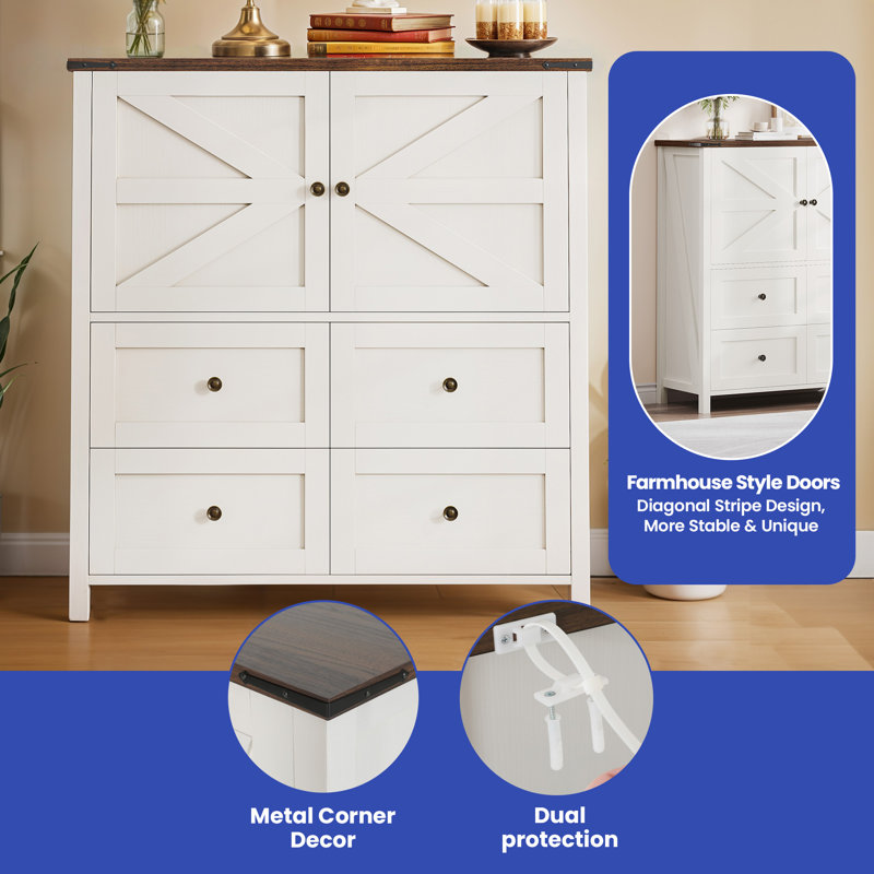 Sardil 37.4'' W 4 - Drawer Dresser