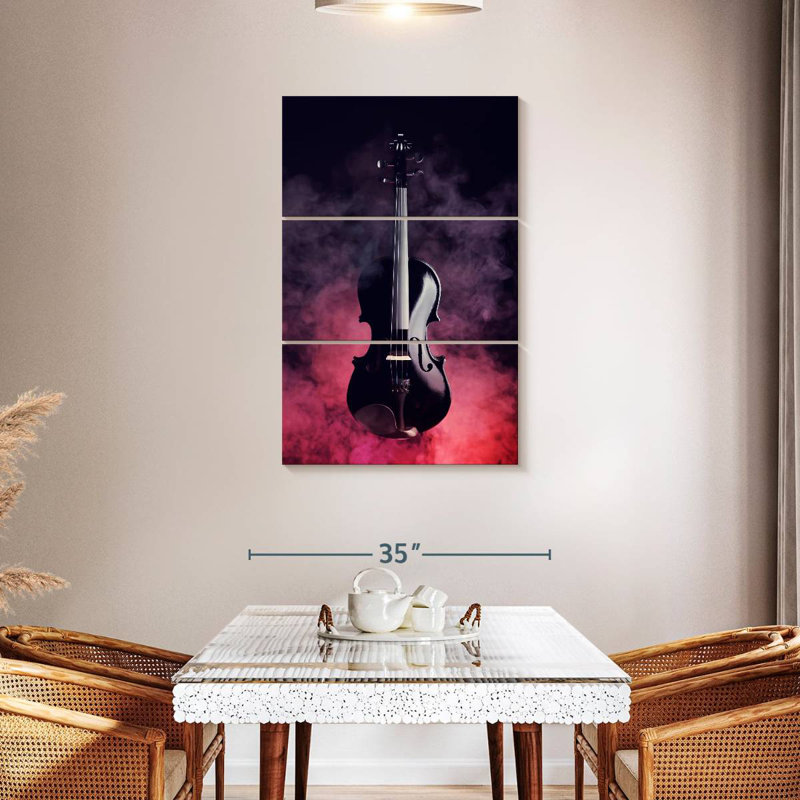 Abarca Black Violin Smoke, 45" H x 28" W