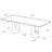 Modern Rectangular Sintered Stone Dining Table With Double Pedestal Base-554995490-554995491