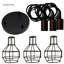Wiens 3 - Light Rustic Red Cluster Pendant