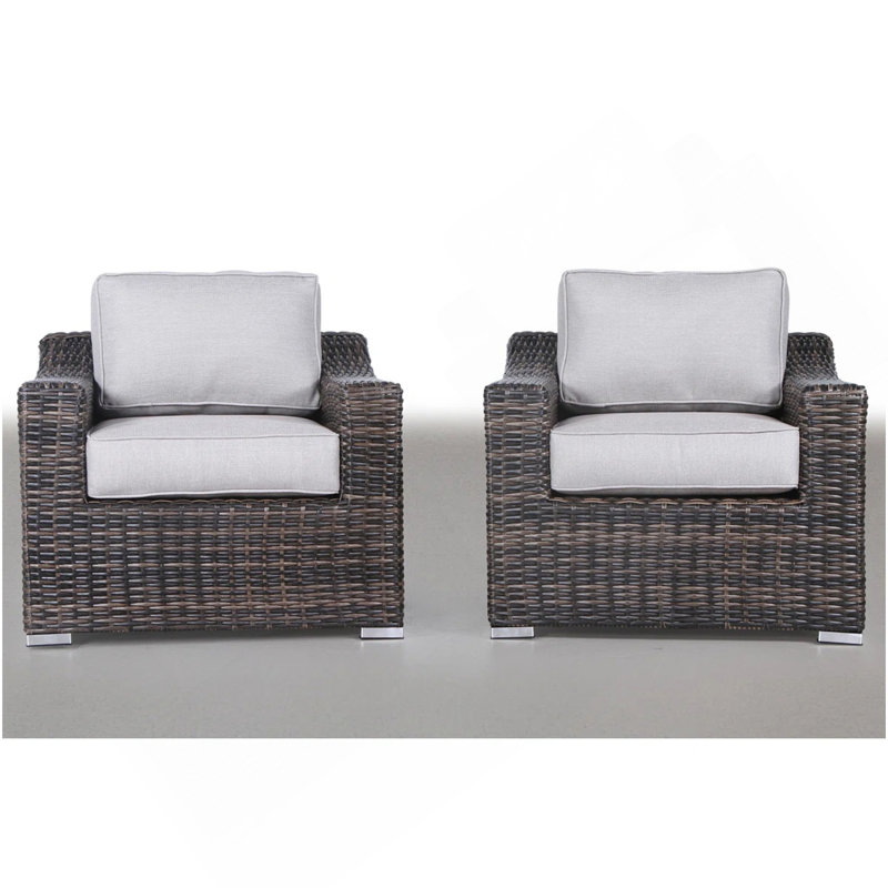 Chaise de patio entièrement assemblée avec coussins LSI 2