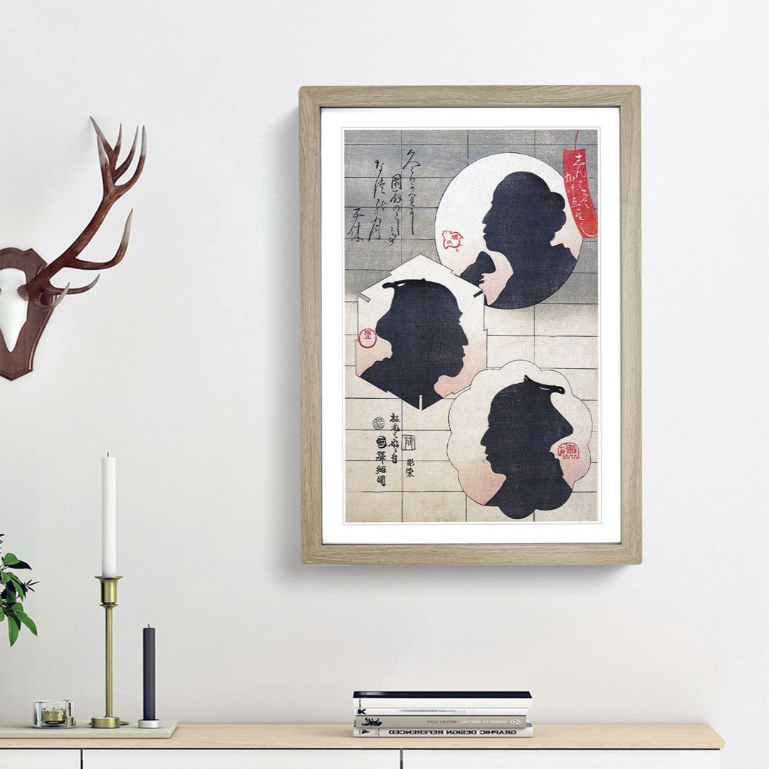Silhouettes by Utagawa Kuniteru - Picture Frame Painting Print