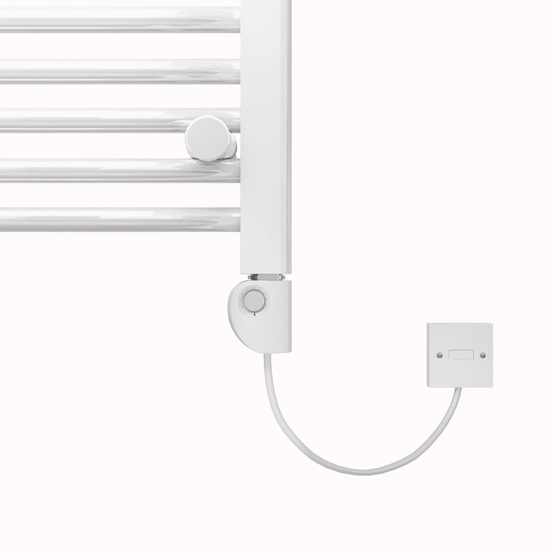 Grieve Straight Towel Rail Heated Towel Rails, White