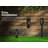 Outdoor Flame Light with Bluetooth Speaker