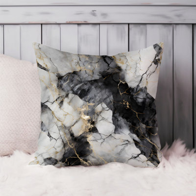 Abstract Geode Marble Agate Pattern - II Modern Throw Pillow Cover