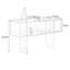 Console de rangement moderne en acrylique-133691006