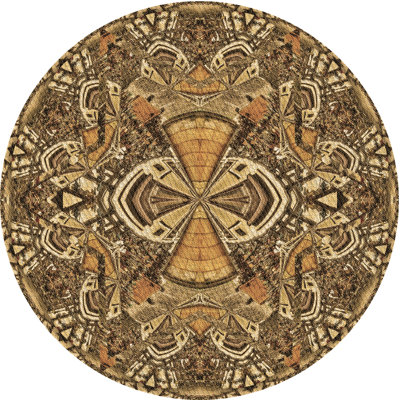 Tapis brun en laine
