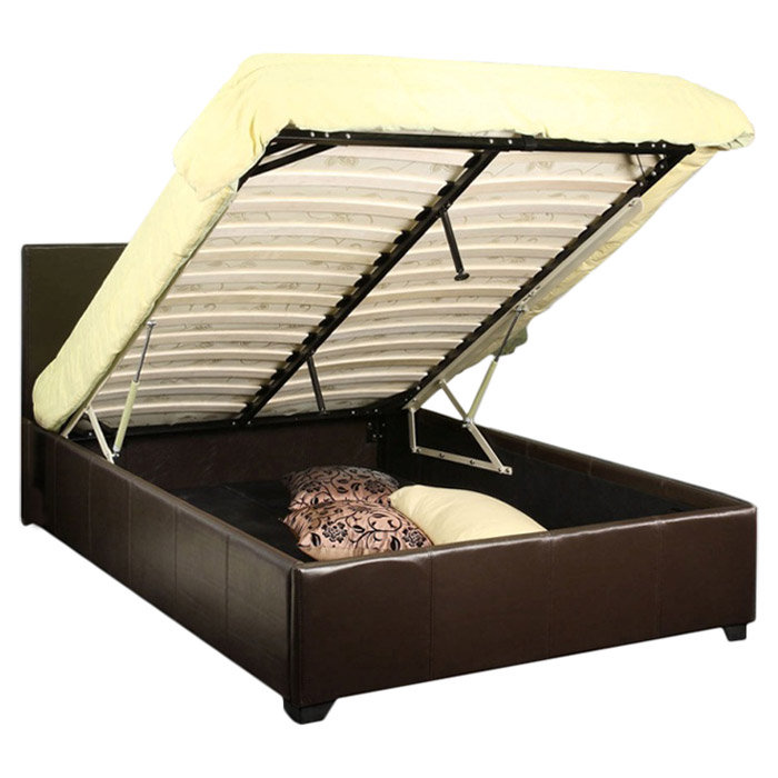 Upholstered Bed, Kingsize (5'), Brown