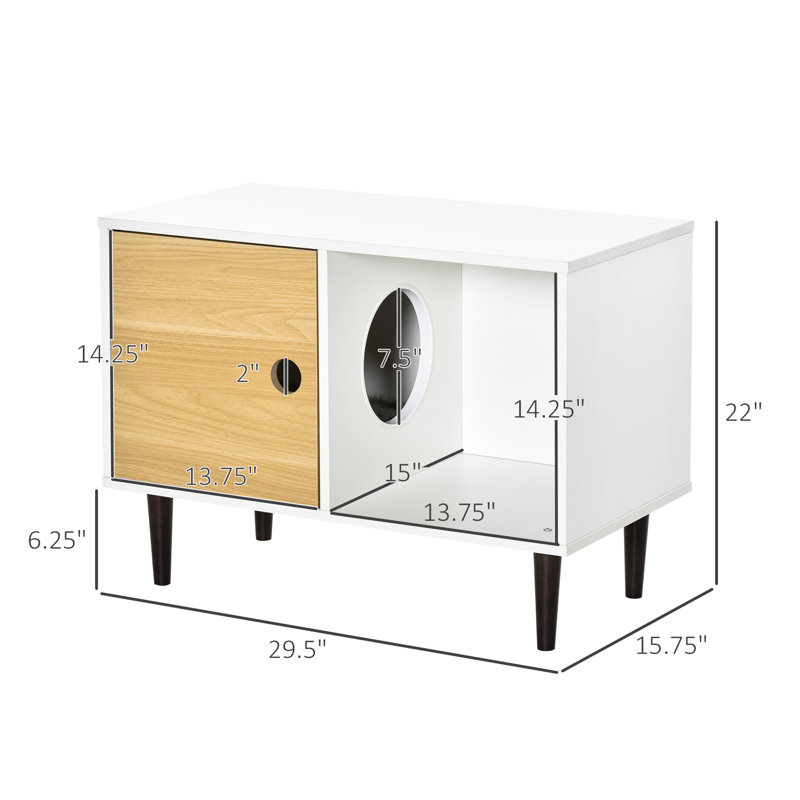 Abri pour chat avec coussin et espace