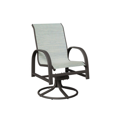 Chaise berçante berçante berçante en graphite et graphite Berlin Gardens avec tissu Sling Martinique