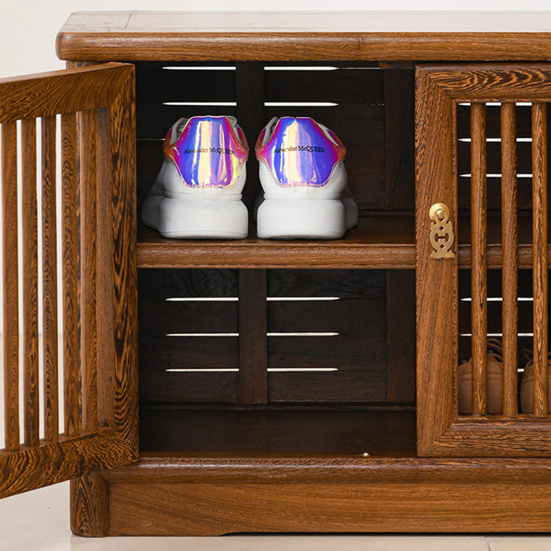 High quality solid wood storage shoe cabinet