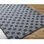 Tapis rectangulaire en laine touffeté à la main gris / crème touffeté à la main-877160847
