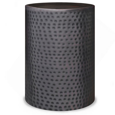 Corbin Metal Side Table In Hammered