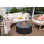 Venice 34" Outdoor Dark Grey Concrete Fire Table 50,000 BTU - Includes Lava Rocks & PVC Cover-855841247-934175499