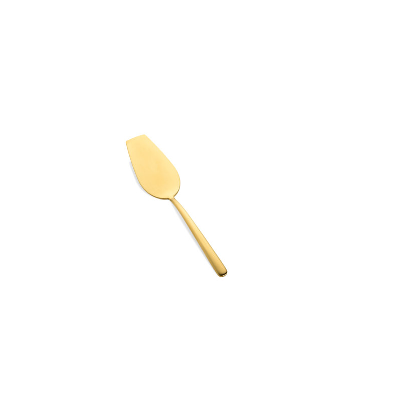 Linea Stainless Steel Cake Server, Oro-nero