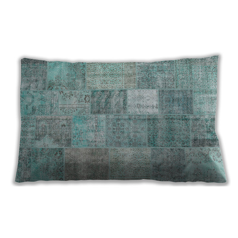 Geometric Throw Pillow, Microsuede