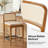 Jaime Coastal Counter Height Counter Stool with Rattan-Look Backrest (Set of 2)-546449275