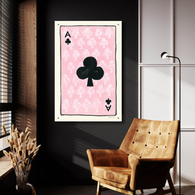 Art mural en verre "Ace of clubs" par Yvette St. Amant