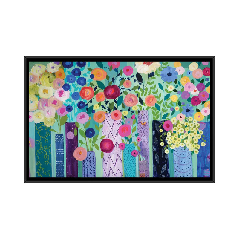 «Bounty VI», impression sur toile, H 18 po x l 26 po x P 1,5 po, Toile avec cadre noir, Pas de tapis