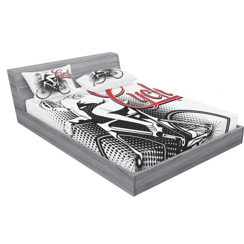 Microfiber Sheet Set, Queen Sheet Set with Fitted Sheet