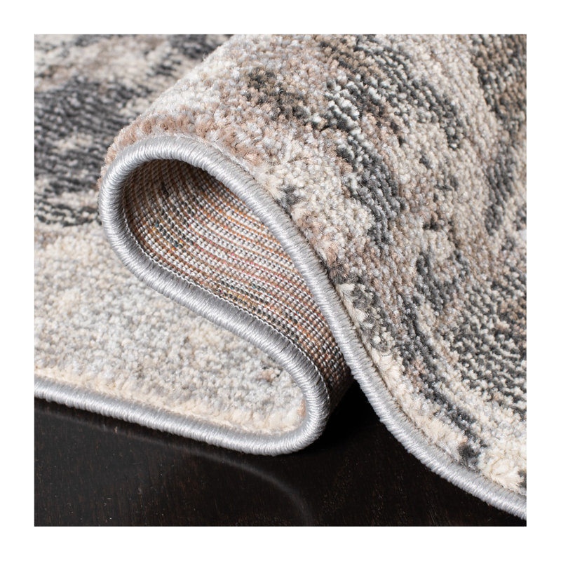 Hewish Performance Abstract Rug, Square 5'