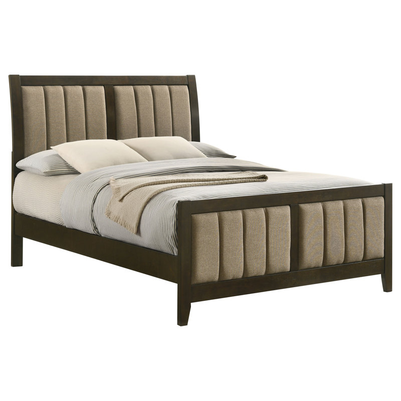 Ewurabena 51-inch Upholstered Full Bed Dark Cocoa, Full/Double