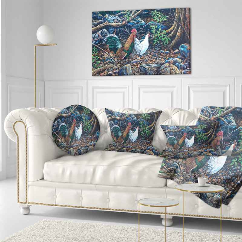 Coussin lombaire paysage forêt