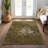 Raenee Washable Abstract Indoor / Outdoor Rug-1600151250