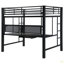 Lit mezzanine double poste de travail