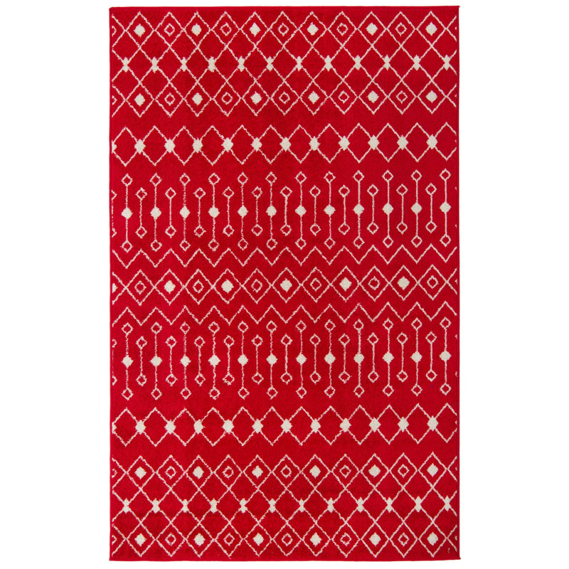 Geometric Indoor Rug, Rectangle 5'3" x 8'
