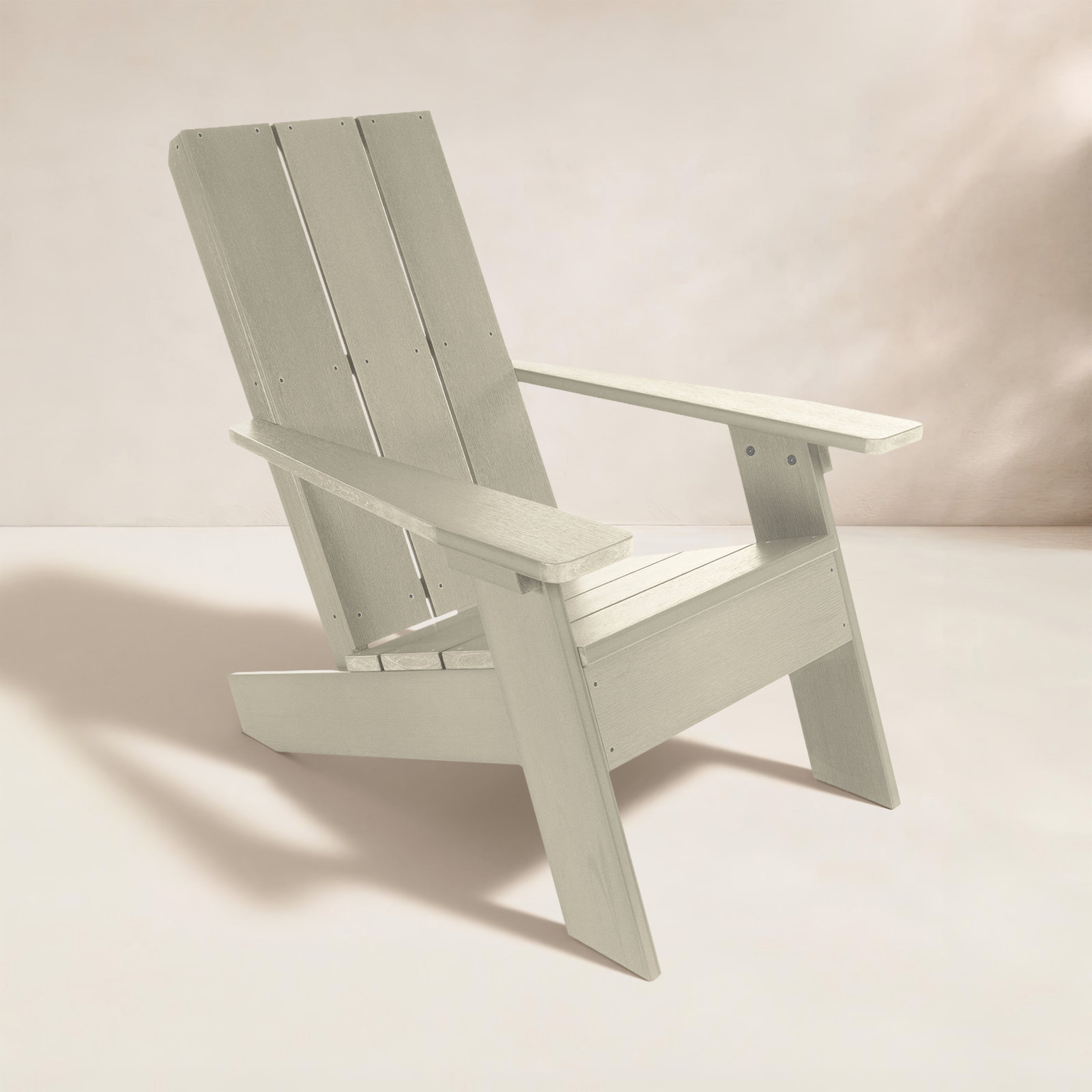 Byrnes Outdoor Adirondack Set, Whitewash