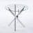5pcs Dining Table Set (Black, Silver)