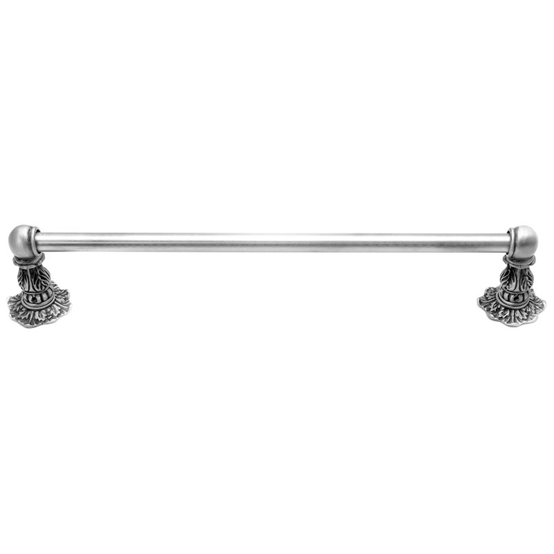Acanthus 24 inches c.c. {approximately} towel bar Renaissance style with 5/8 smooth center in Antique Brass, Satin