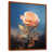 Toile avec cadre flottant brun